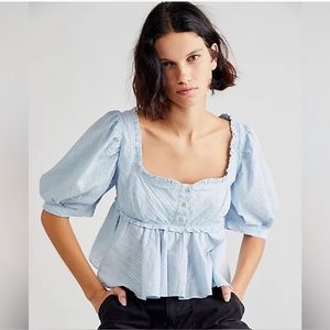 💕NWOT💕 Free People Leave It To Me Top in Cool Air